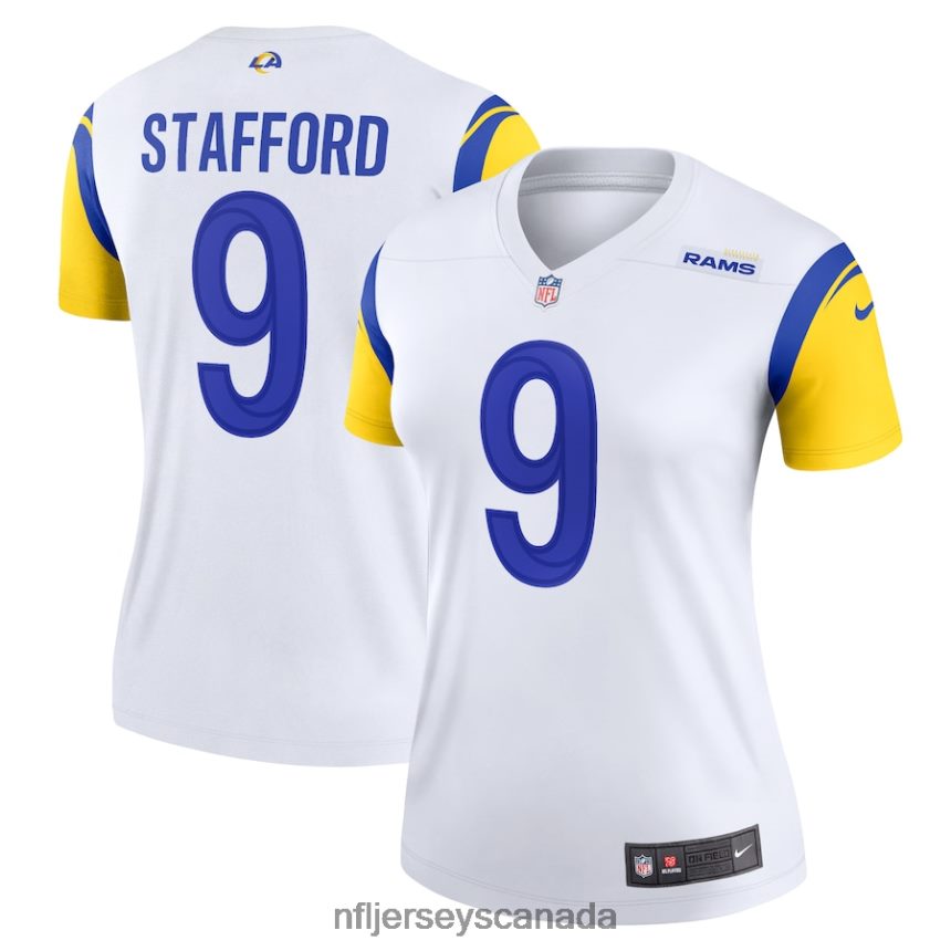 Women Los Angeles Rams Matthew Stafford Nike White Legend Jersey Clothing NFL TBXFR63622