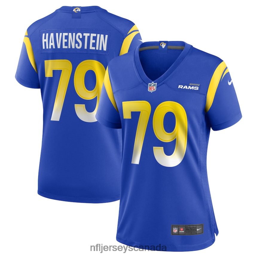 Women Los Angeles Rams Rob Havenstein Nike Royal Game Jersey Clothing NFL TBXFR66251