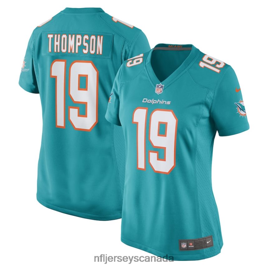 Women Miami Dolphins Skylar Thompson Nike Aqua Game Player Jersey Clothing NFL TBXFR63102