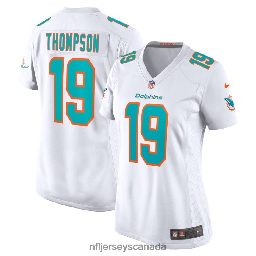 Women Miami Dolphins Skylar Thompson Nike White Game Player Jersey Clothing NFL TBXFR66984