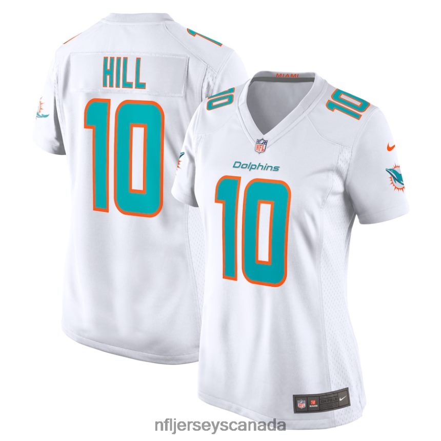 Women Miami Dolphins Tyreek Hill Nike White Game Jersey Clothing NFL TBXFR63723