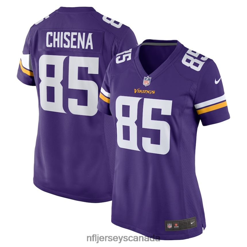 Women Minnesota Vikings Dan Chisena Nike Purple Game Jersey Clothing NFL TBXFR65271