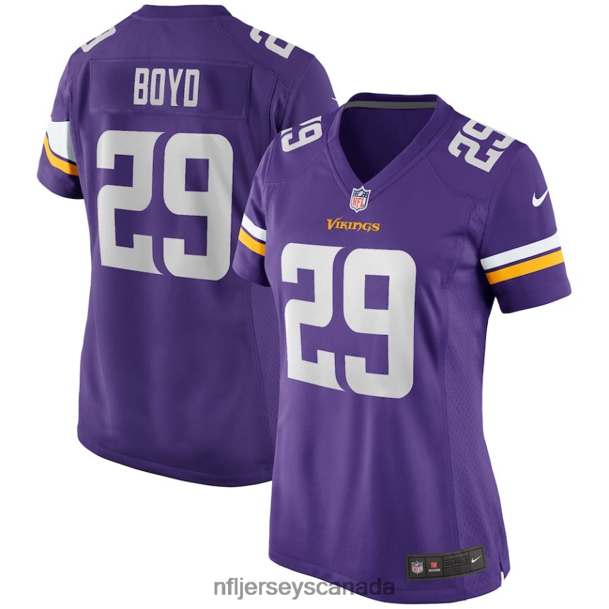 Women Minnesota Vikings Kris Boyd Nike Purple Game Jersey Clothing NFL TBXFR63994