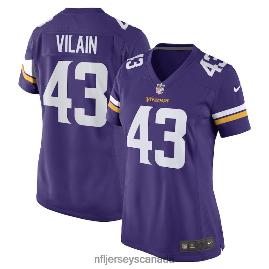 Women Minnesota Vikings Luiji Vilain Nike Purple Game Player Jersey Clothing NFL TBXFR65287
