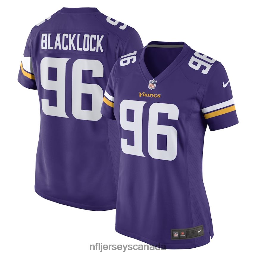 Women Minnesota Vikings Ross Blacklock Nike Purple Game Player Jersey Clothing NFL TBXFR65277