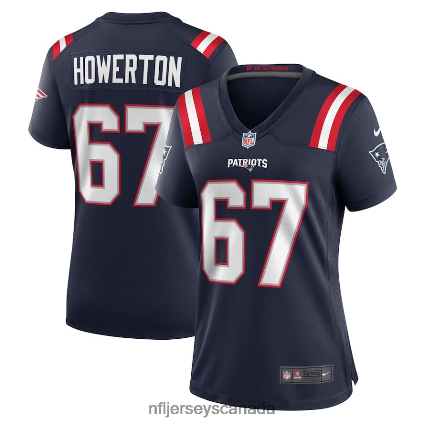 Women New England Patriots Hayden Howerton Nike Navy Home Game Player Jersey Clothing NFL TBXFR65429