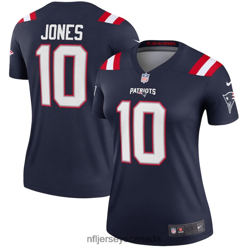Women New England Patriots Mac Jones Nike Navy Legend Jersey Clothing NFL TBXFR61914