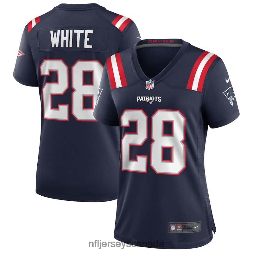 Women Nike James White New England Patriots Navy Game Jersey Clothing NFL TBXFR65121