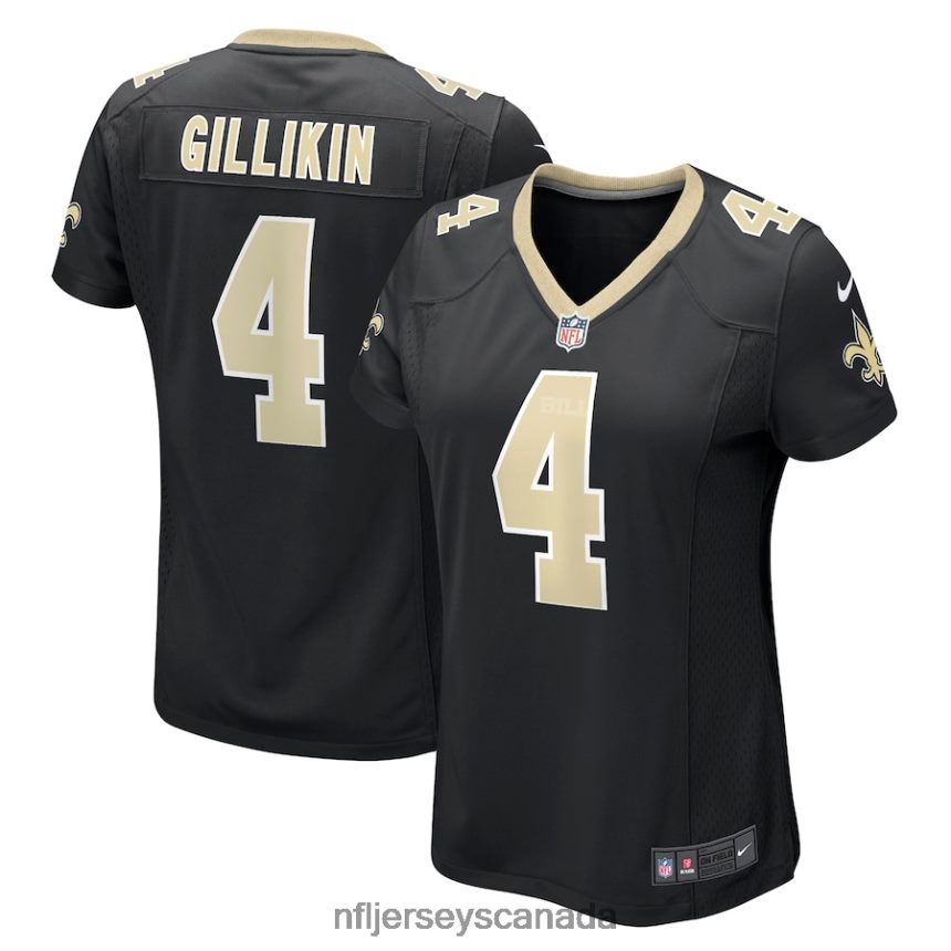 Women New Orleans Saints Blake Gilikin Nike Black Game Player Jersey Clothing NFL TBXFR65150