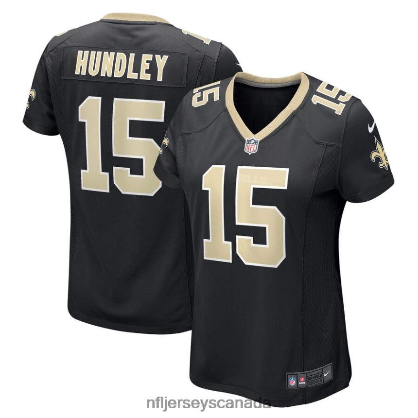 Women New Orleans Saints Brett Hundley Nike Black Game Player Jersey Clothing NFL TBXFR65763
