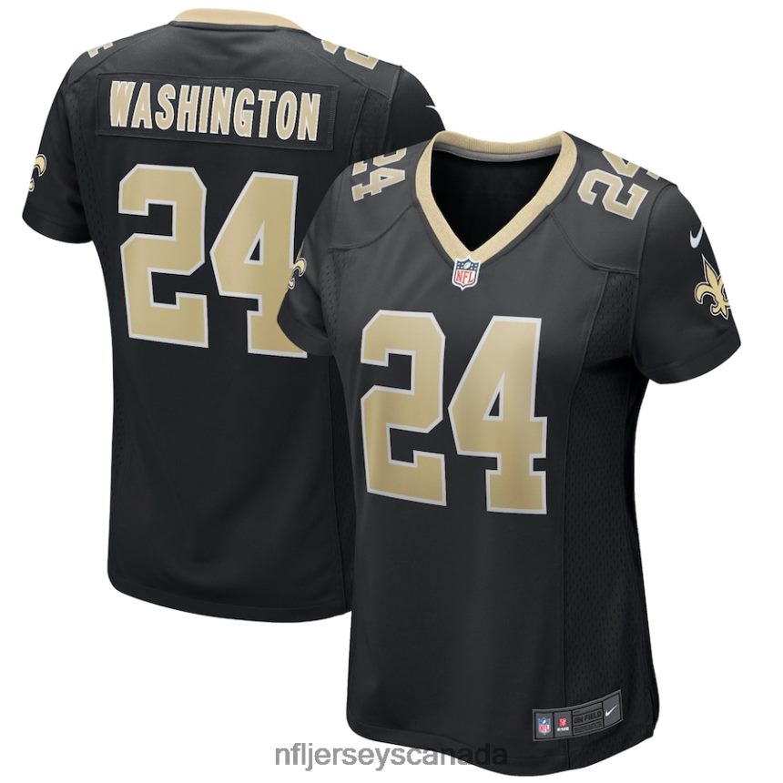Women New Orleans Saints Dwayne Washington Nike Black Player Game Jersey Clothing NFL TBXFR65101