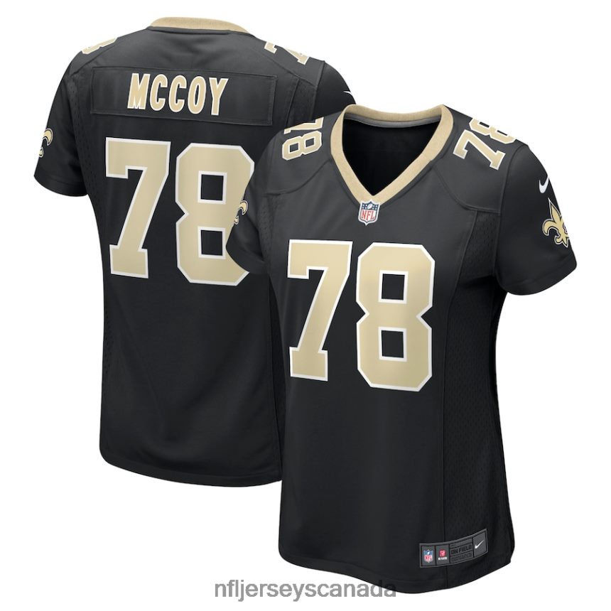Women New Orleans Saints Erik Mccoy Nike Black Game Jersey Clothing NFL TBXFR64011