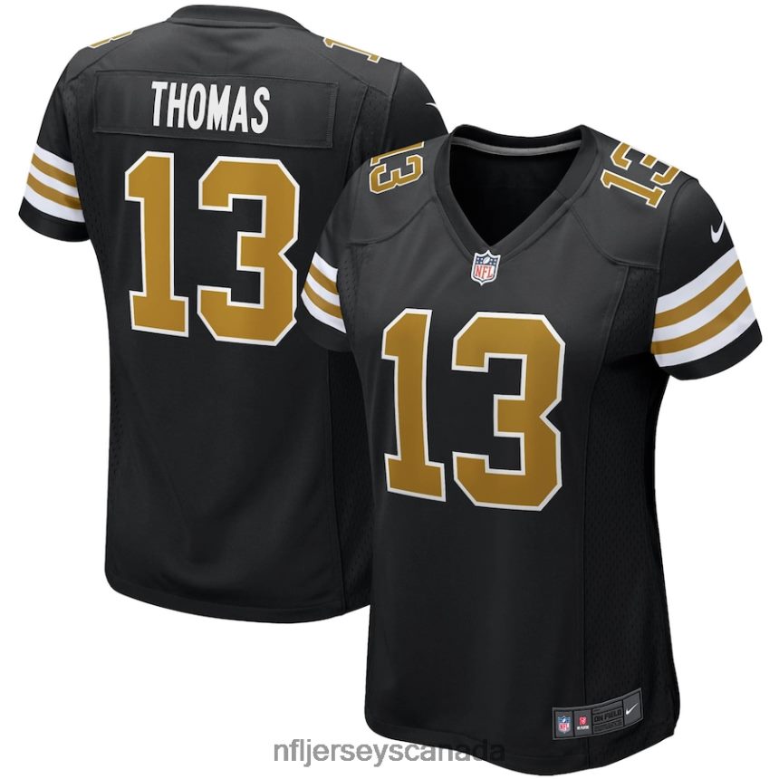 Women New Orleans Saints Michael Thomas Nike Black Alternate Game Jersey Clothing NFL TBXFR63781