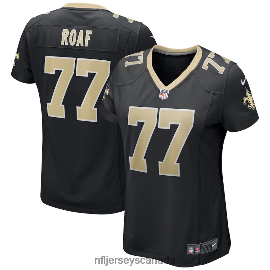 Women New Orleans Saints Willie Roaf Nike Black Game Retired Player Jersey Clothing NFL TBXFR65128