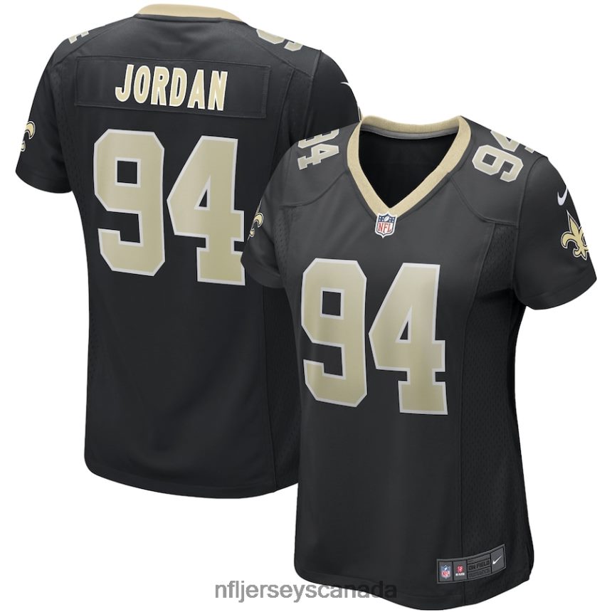 Women Nike Cameron Jordan Black New Orleans Saints Game Jersey Clothing NFL TBXFR61432