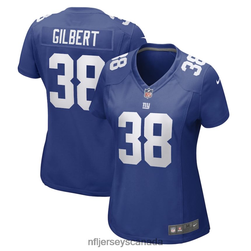 Women New York Giants Zyon Gilbert Nike Royal Game Player Jersey Clothing NFL TBXFR65967