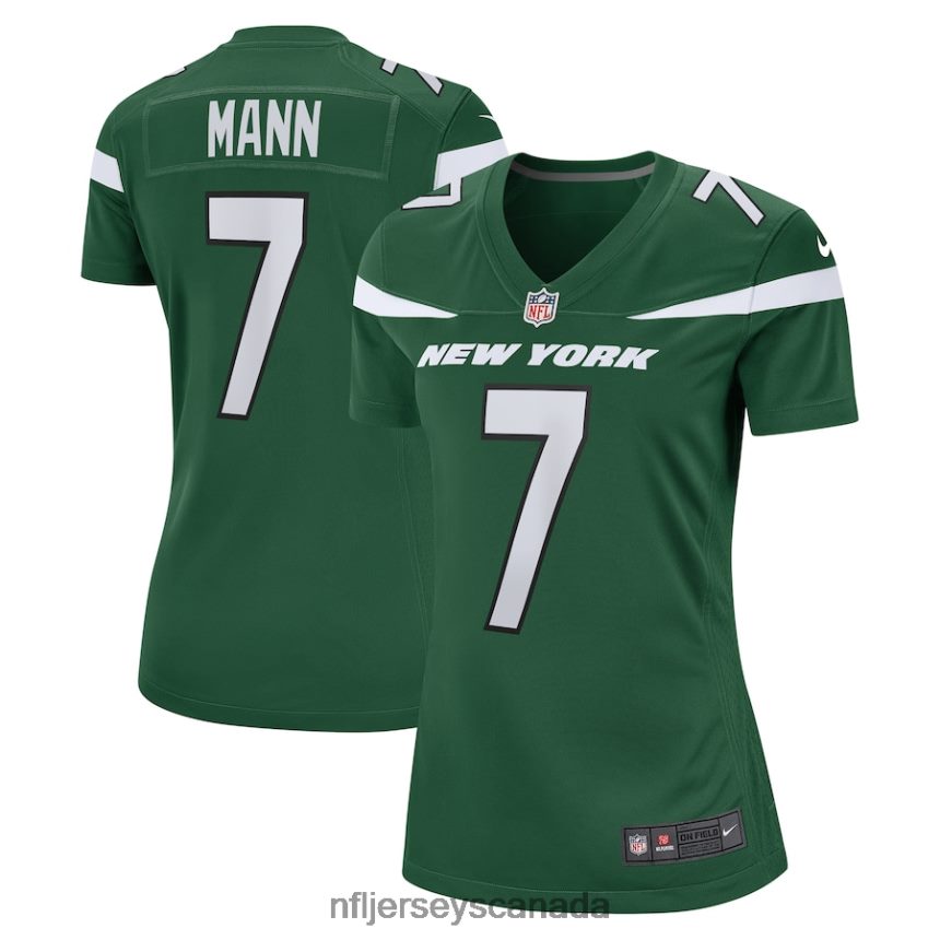 Women New York Jets Braden Mann Nike Gotham Green Game Jersey Clothing NFL TBXFR65064