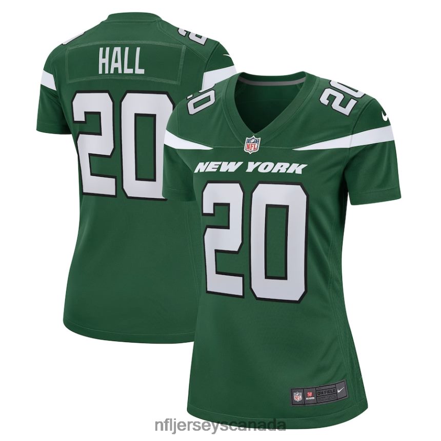 Women New York Jets Breece Hall Nike Gotham Green Game Player Jersey Clothing NFL TBXFR63522