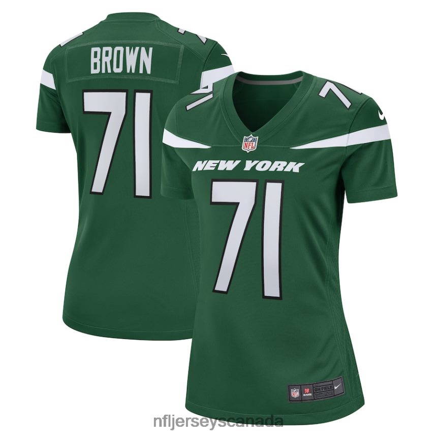 Women New York Jets Duane Brown Nike Gotham Green Game Player Jersey Clothing NFL TBXFR65011