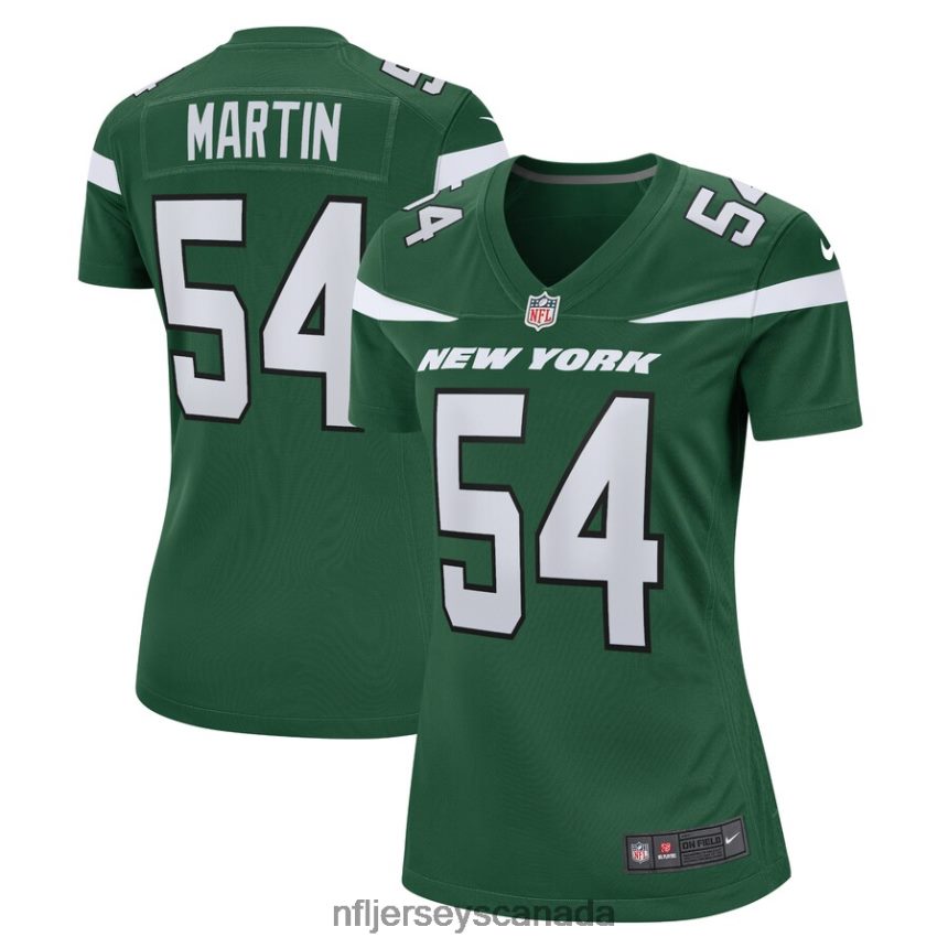 Women New York Jets Jacob Martin Nike Gotham Green Game Jersey Clothing NFL TBXFR65061