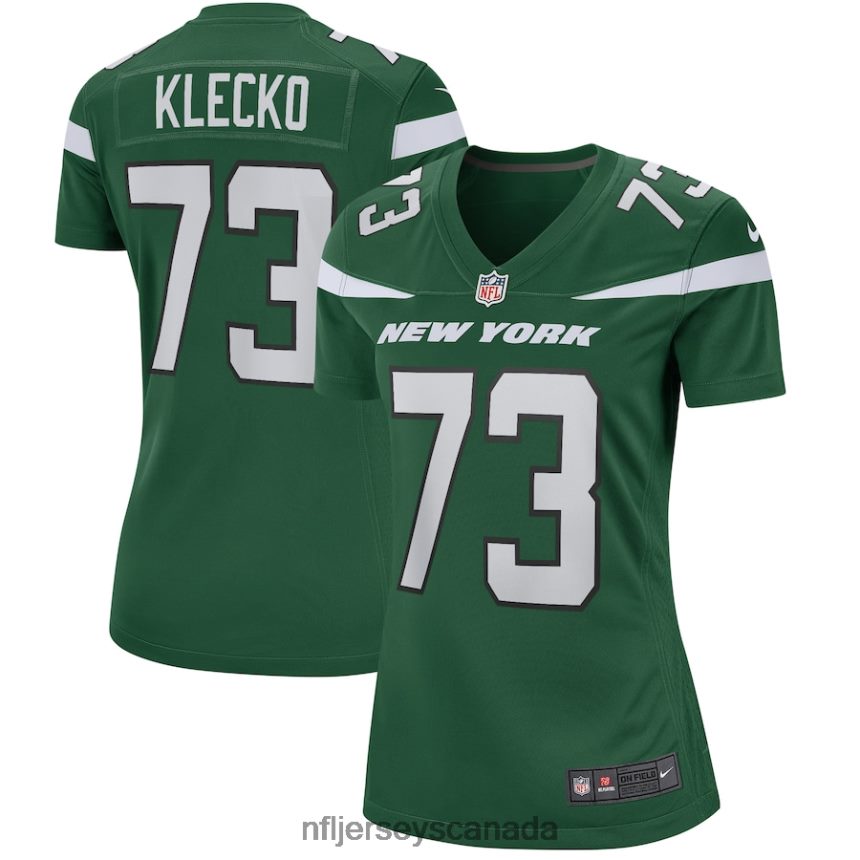 Women New York Jets Joe Klecko Nike Gotham Green Game Retired Player Jersey Clothing NFL TBXFR63100