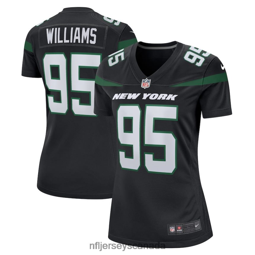 Women New York Jets Quinnen Williams Nike Stealth Black Alternate Game Player Jersey Clothing NFL TBXFR63789
