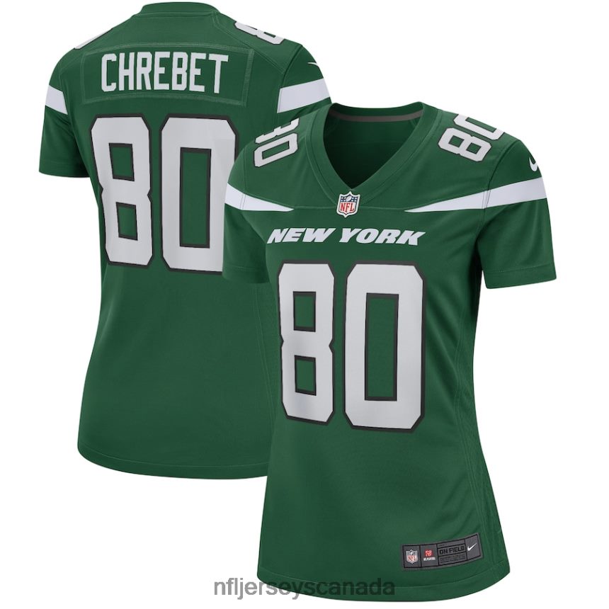 Women New York Jets Wayne Chrebet Nike Gotham Green Game Retired Player Jersey Clothing NFL TBXFR64732