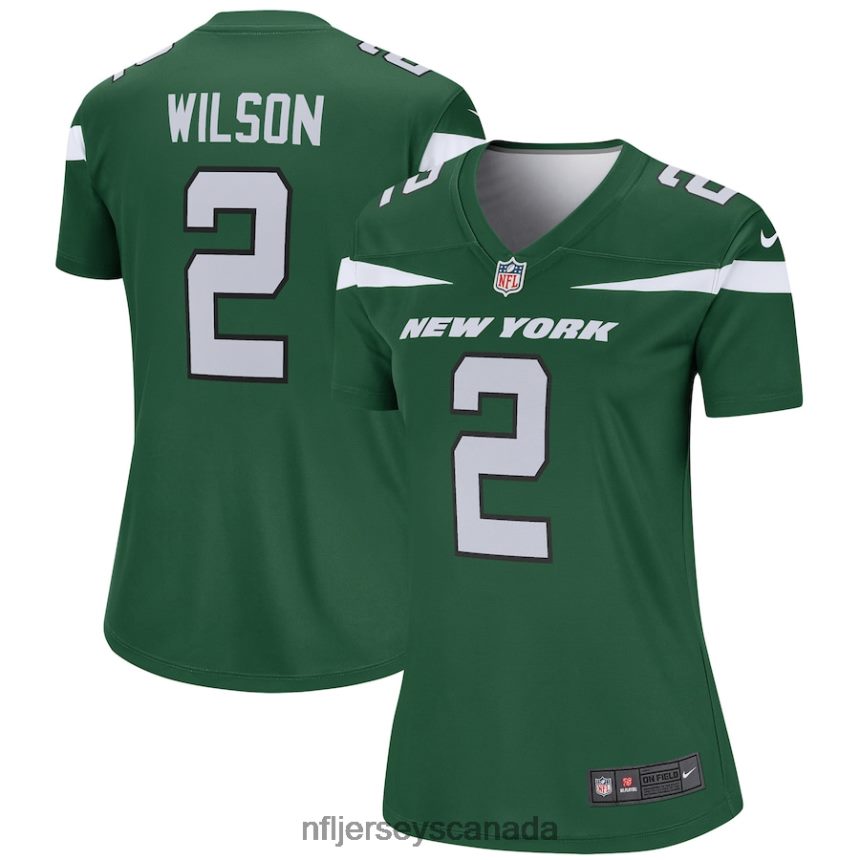Women New York Jets Zach Wilson Nike Gotham Green Legend Jersey Clothing NFL TBXFR63629