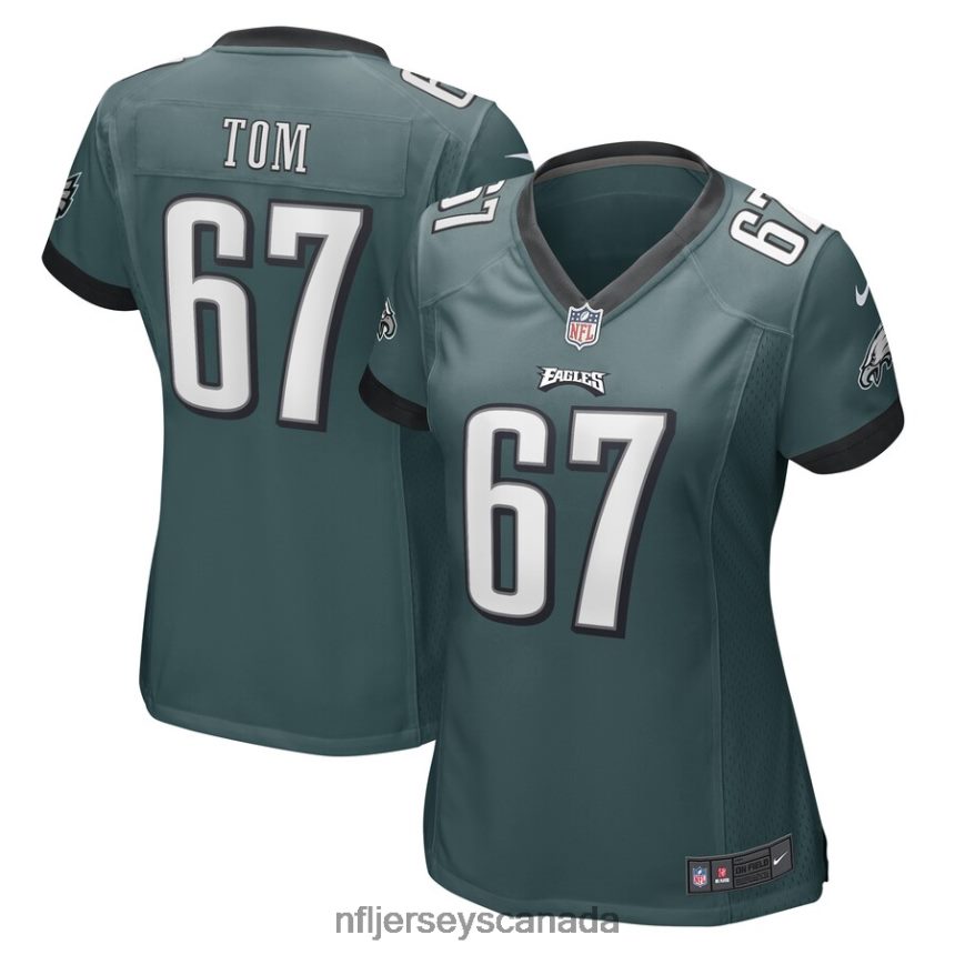 Women Philadelphia Eagles Cameron Tom Nike Midnight Green Game Player Jersey Clothing NFL TBXFR65799