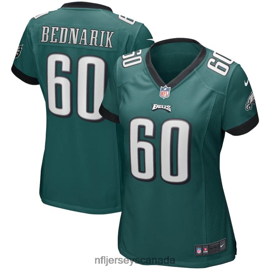 Women Philadelphia Eagles Chuck Bednarik Nike Midnight Green Game Retired Player Jersey Clothing NFL TBXFR65896