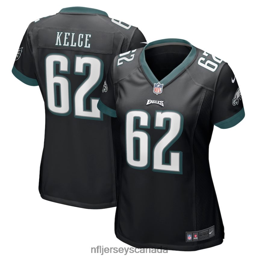 Women Philadelphia Eagles Jason Kelce Nike Black Player Game Jersey Clothing NFL TBXFR676