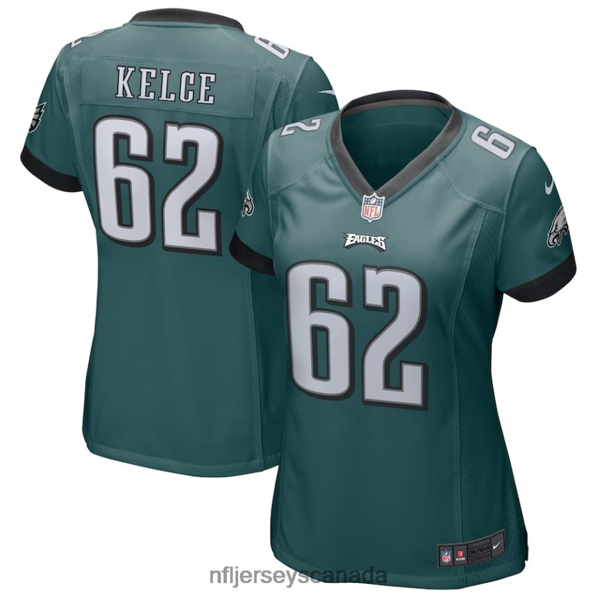 Women Philadelphia Eagles Jason Kelce Nike Green Game Jersey Clothing NFL TBXFR6112