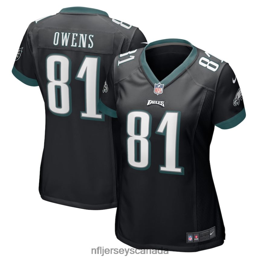 Women Philadelphia Eagles Terrell Owens Nike Black Retired Player Jersey Clothing NFL TBXFR64014