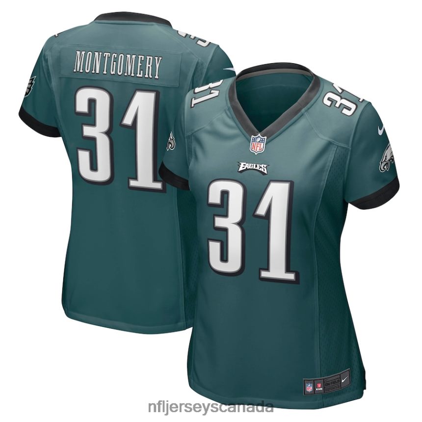 Women Philadelphia Eagles Wilbert Montgomery Nike Midnight Green Retired Player Jersey Clothing NFL TBXFR64261