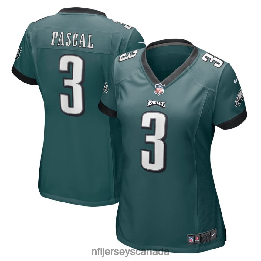 Women Philadelphia Eagles Zach Pascal Nike Green Game Jersey Clothing NFL TBXFR65635