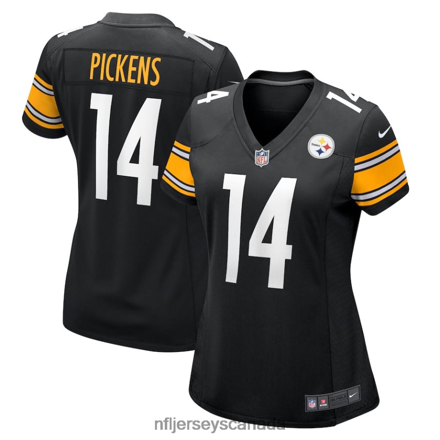 Women Pittsburgh Steelers George Pickens Nike Black Game Player Jersey Clothing NFL TBXFR6955