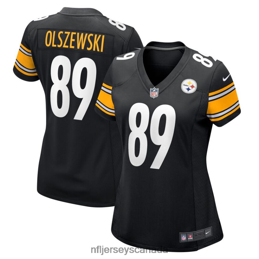 Women Pittsburgh Steelers Gunner Olszewski Nike Black Game Player Jersey Clothing NFL TBXFR66949