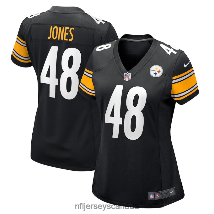 Women Pittsburgh Steelers Jamir Jones Nike Black Team Game Player Jersey Clothing NFL TBXFR66796
