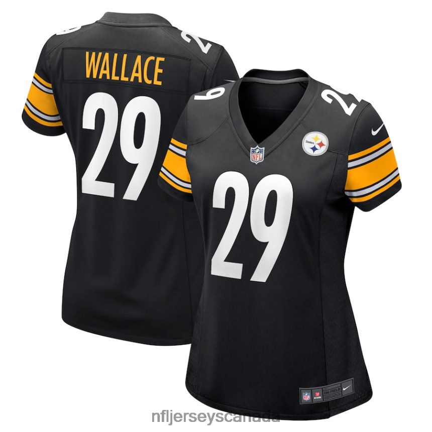 Women Pittsburgh Steelers Levi Wallace Nike Black Game Player Jersey Clothing NFL TBXFR65703