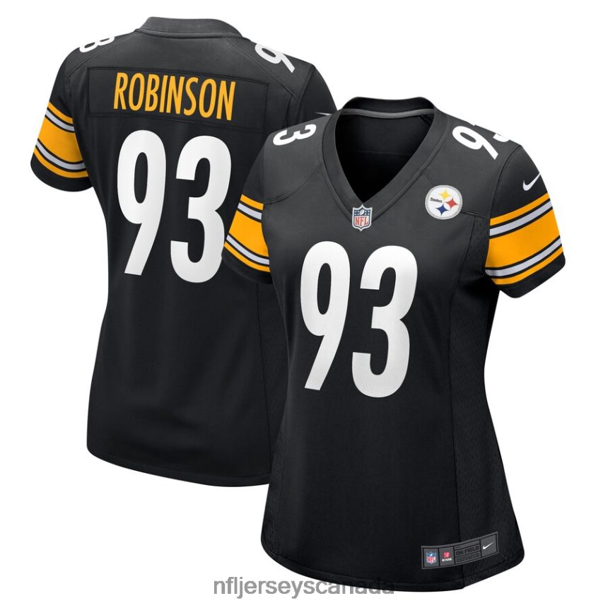 Women Pittsburgh Steelers Mark Robinson Nike Black Game Player Jersey Clothing NFL TBXFR67019