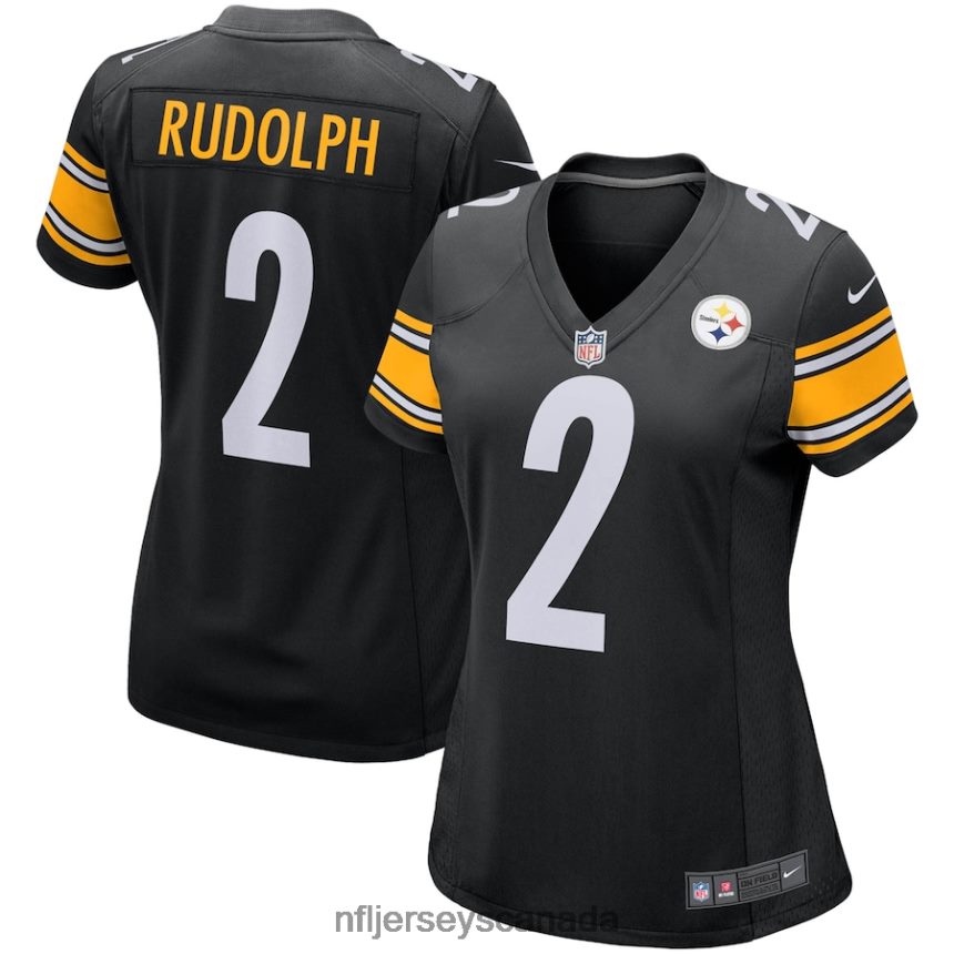 Women Pittsburgh Steelers Mason Rudolph Nike Black Game Player Jersey Clothing NFL TBXFR66824