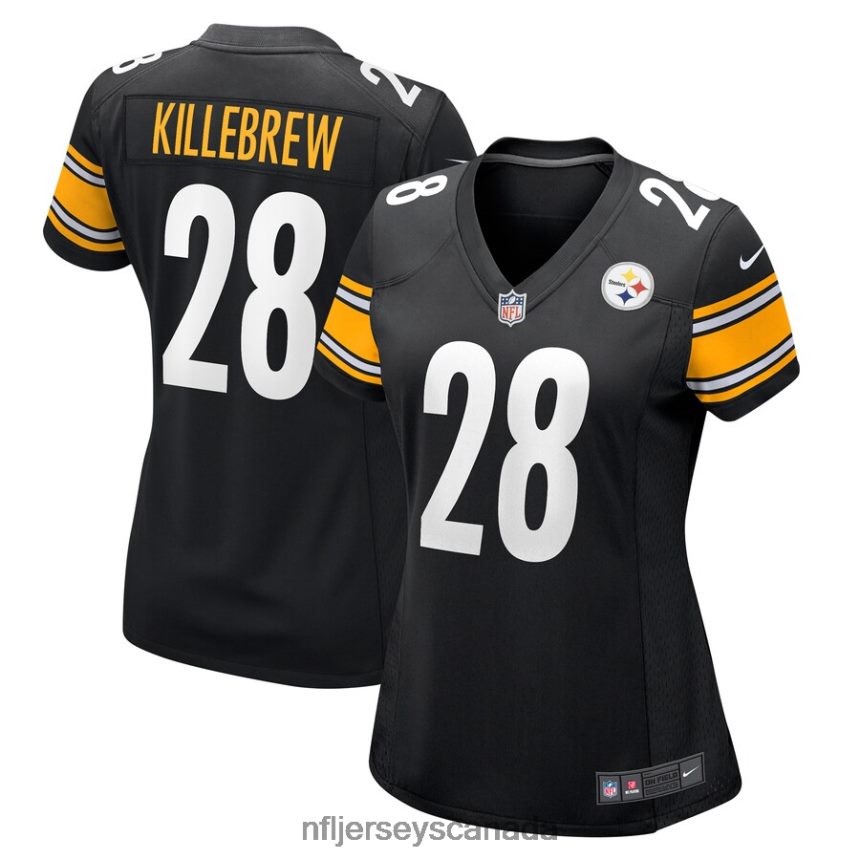 Women Pittsburgh Steelers Miles Killebrew Nike Black Game Jersey Clothing NFL TBXFR65742