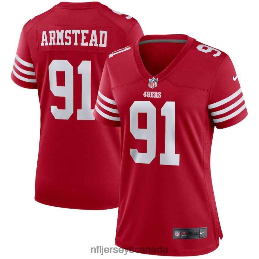 Women San Francisco 49ers Arik Armstead Nike Scarlet Player Game Jersey Clothing NFL TBXFR64077