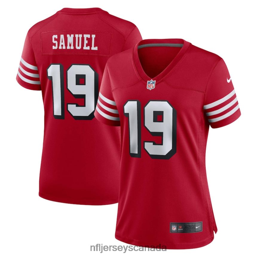 Women San Francisco 49ers Deebo Samuel Nike Scarlet Alternate Game Jersey Clothing NFL TBXFR62280