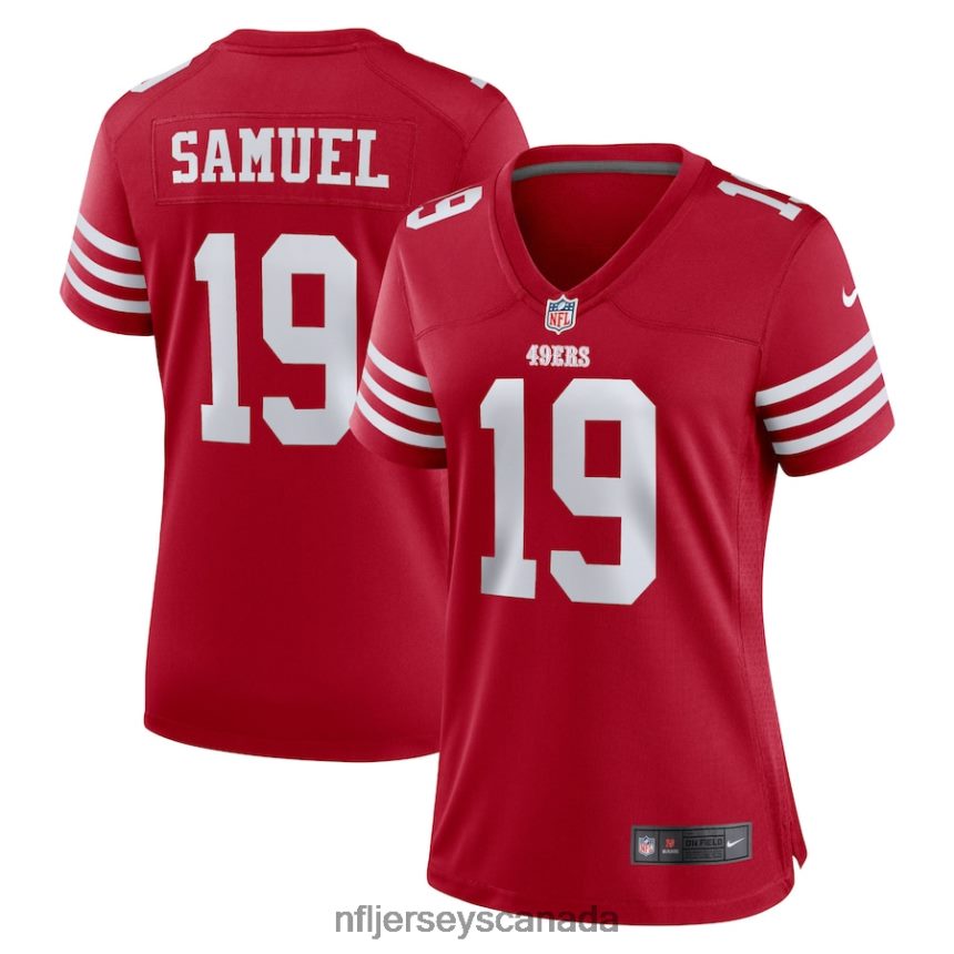 Women San Francisco 49ers Deebo Samuel Nike Scarlet Team Game Player Jersey Clothing NFL TBXFR62020