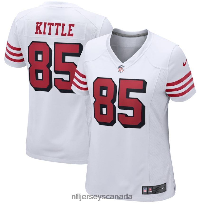 Women San Francisco 49ers George Kittle Nike White Alternate Game Player Jersey Clothing NFL TBXFR61161