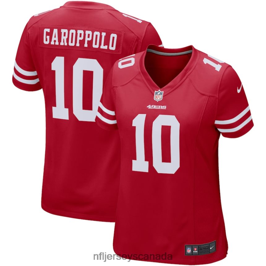 Women San Francisco 49ers Jimmy Garoppolo Nike Scarlet Game Player Jersey Clothing NFL TBXFR6445