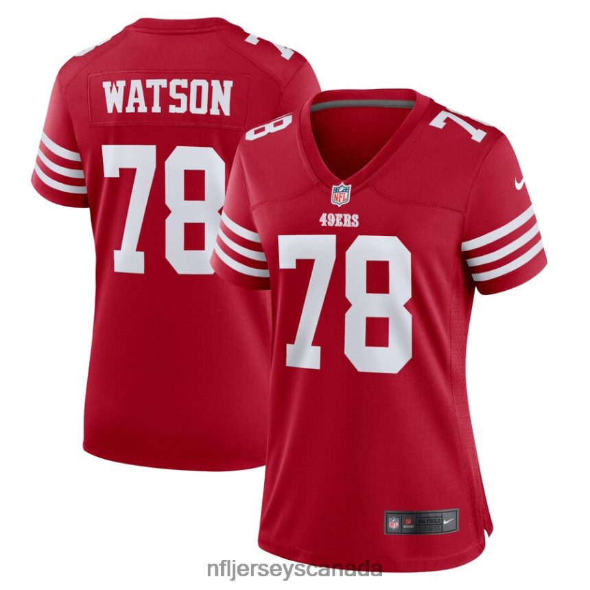 Women San Francisco 49ers Leroy Watson Nike Scarlet Home Game Player Jersey Clothing NFL TBXFR66894