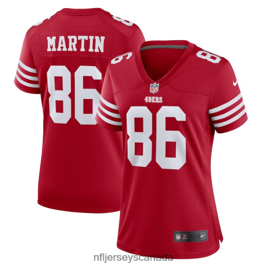 Women San Francisco 49ers Tay Martin Nike Scarlet Home Game Player Jersey Clothing NFL TBXFR65801