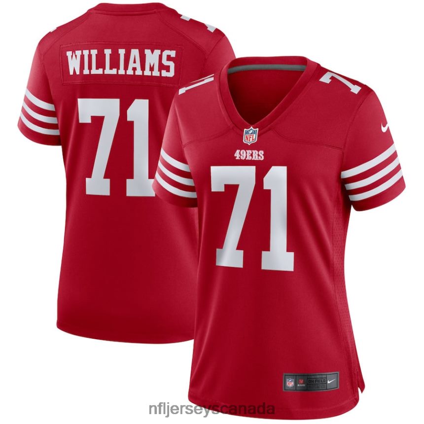 Women San Francisco 49ers Trent Williams Nike Scarlet Team Player Game Jersey Clothing NFL TBXFR63281